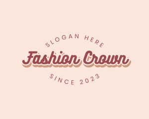 Retro Store Fashion logo design