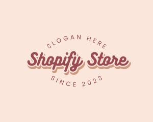 Retro Store Fashion logo design