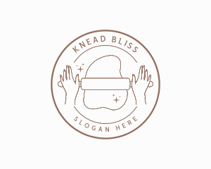 Knead - Dough Rolling Pin Baking logo design