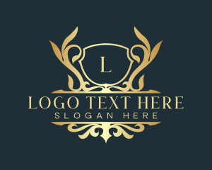 Luxurious - Ornamental Shield Crest logo design