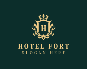 Stylish Royal Hotel logo design