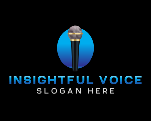 Sing Media Microphone logo design