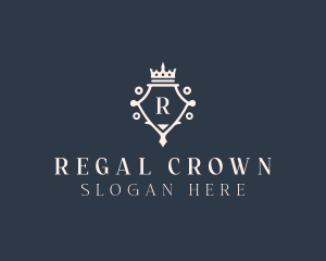 Royalty High End Crown  logo design