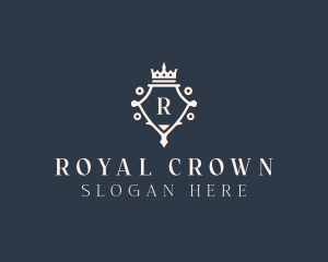 Royalty High End Crown  logo design