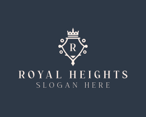 Royalty High End Crown  logo design