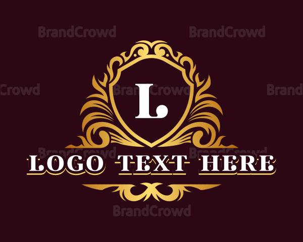 Luxury Ornamental Shield Logo