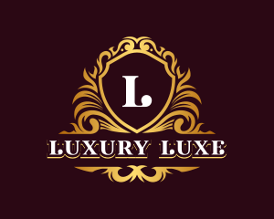 Luxury Ornamental Shield logo design