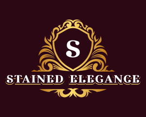 Luxury Ornamental Shield logo design