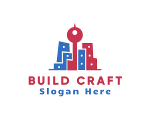 Modern Building Construction City logo design