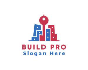 Modern Building Construction City logo design