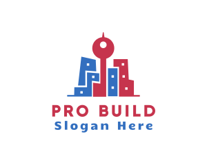 Modern Building Construction City logo design