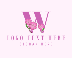 Florist Letter W  Logo