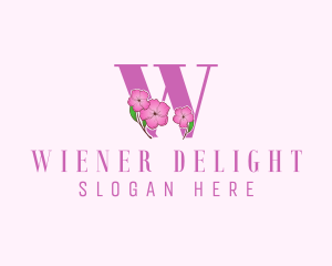 Flower Florist Letter W  logo design