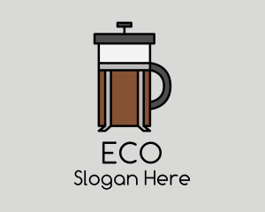 Coffee Maker Line Art Logo