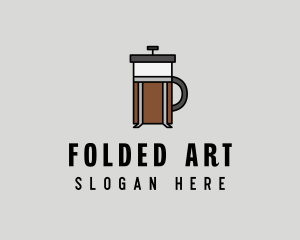 Coffee Maker Line Art logo design