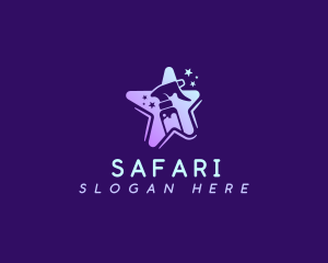 Disinfectant - Star Spray Cleaner logo design