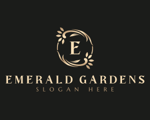 Eco Floral Ornament logo design