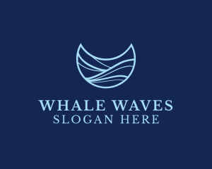 Moon Wellness Wave logo design