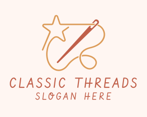 Star Thread Needle logo design