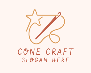 Star Thread Needle logo design