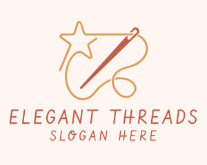 Star Thread Needle logo design