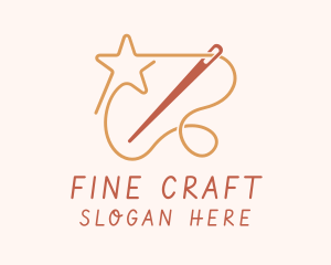 Star Thread Needle logo design