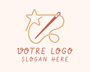 Star - Star Thread Needle logo design