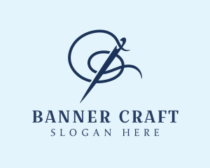 Sewing Needle Stitch logo design