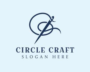 Sewing Needle Stitch logo design