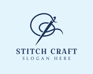 Sewing Needle Stitch logo design