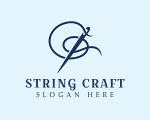 Sewing Needle Stitch logo design