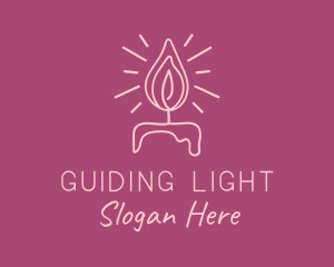 Feminine Candle Light logo design