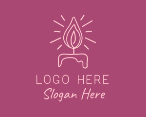 Labia - Feminine Candle Light logo design