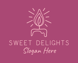 Feminine Candle Light logo design