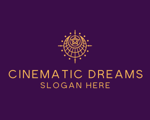 Moon Star Dream Catcher logo design