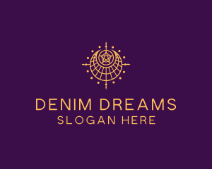 Moon Star Dream Catcher logo design