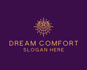 Moon Star Dream Catcher logo design