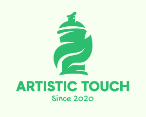 Green Organic Spray Paint logo design