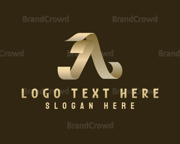 Fashion Calligraphy Letter A Logo