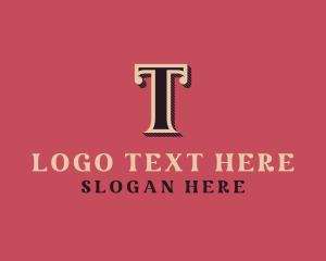 Antique Shop Letter T Logo