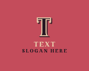 Antique Shop Letter T logo design