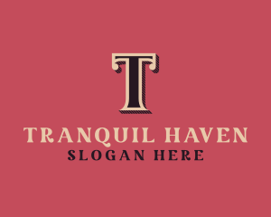 Antique Shop Letter T logo design