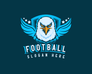 Mascot - Eagle Bird Shield logo design