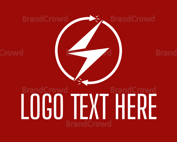 Lightning Energy Circle Logo