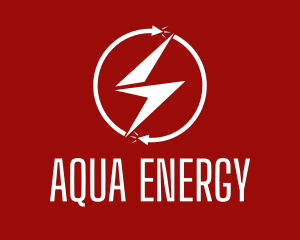 Lightning Energy Circle logo design