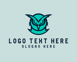Angry - Fierce Owl Avatar logo design