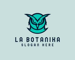 Angry - Fierce Owl Avatar logo design