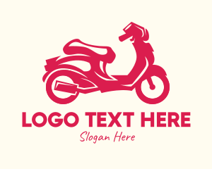 Motorparts - Red Motorbike Ride logo design