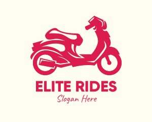 Red Motorbike Ride logo design