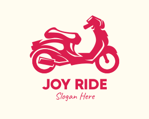 Ride - Red Motorbike Ride logo design